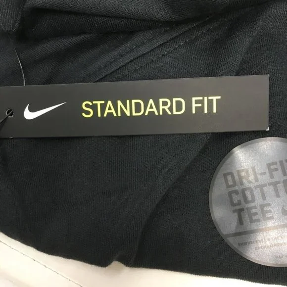 Giannis Freak Mens Nike Dri Fit Graphic T-Shirt Black Red Crew Big Swoosh L New - Picture 9 of 9